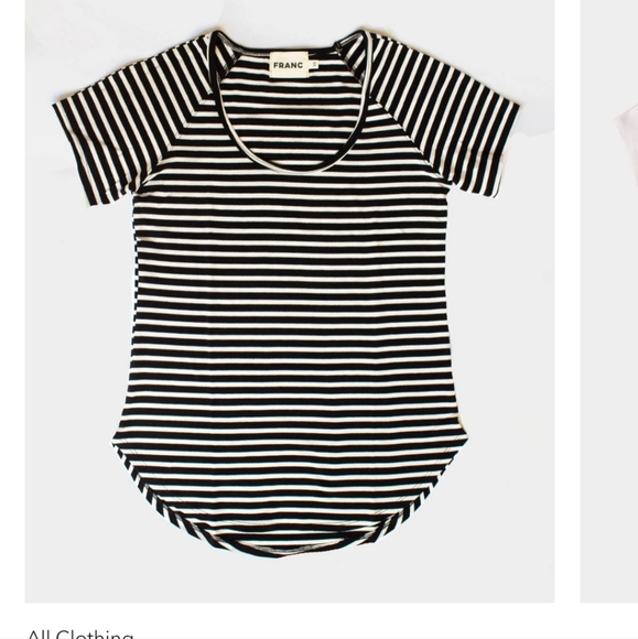 Franc Striped Scoopneck T-shirt - XS - Picture 6 of 7